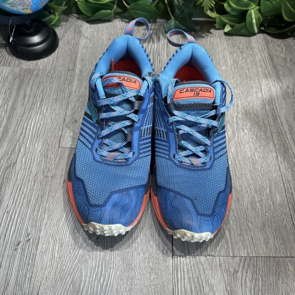 Brooks Cascadia 13 Pacific Crest Women Size 7 Running Trail Hiking Shoes Blue - Picture 2 of 11